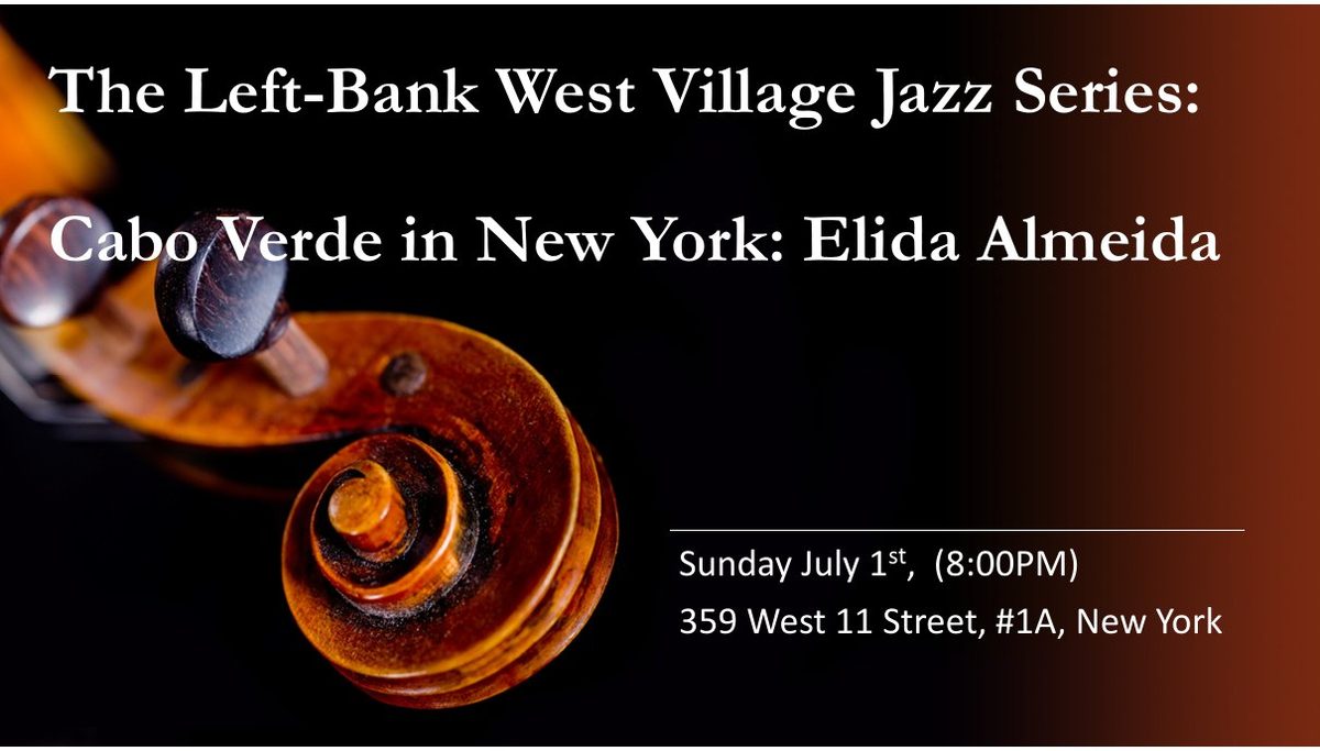 Flyer: Cabo Verde in New York: Elida Almeida, Jul 1, 2018