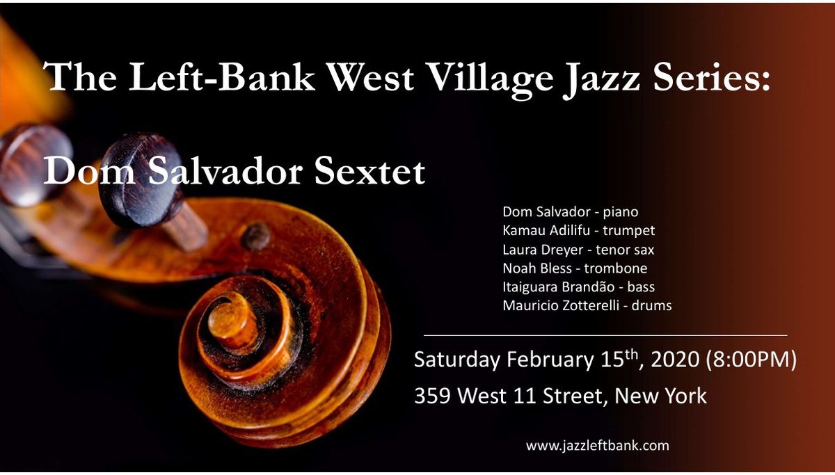 Flyer: Dom Salvador Sextet, Feb 15, 2020