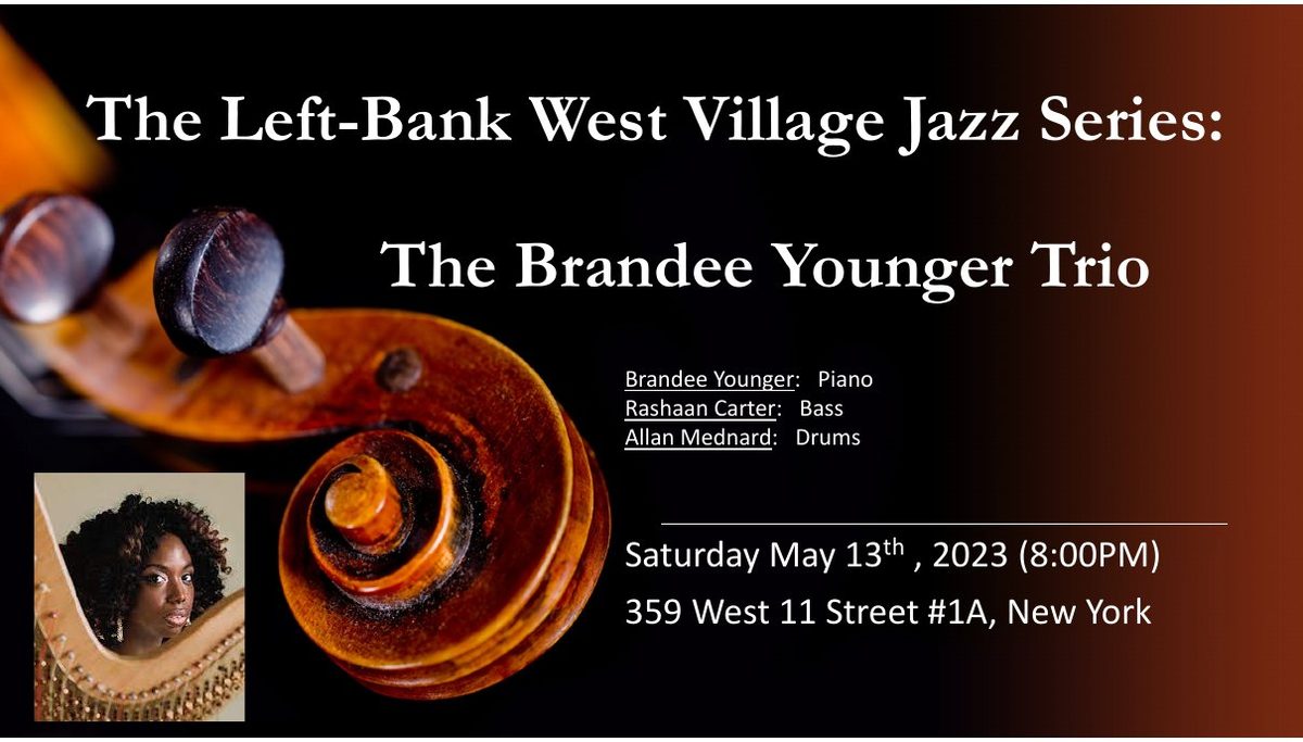 Flyer: The Brandee Younger Trio, May 13, 2023