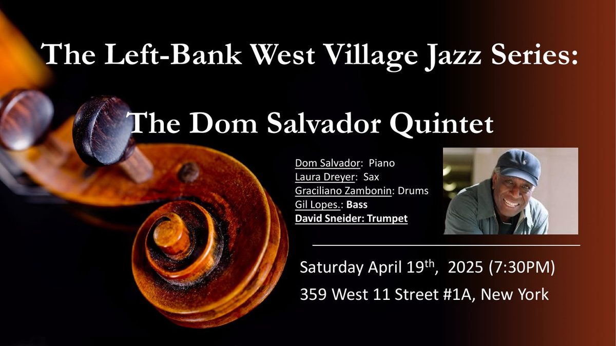 Flyer: The Dom Salvador Quintet, Apr 19, 2025